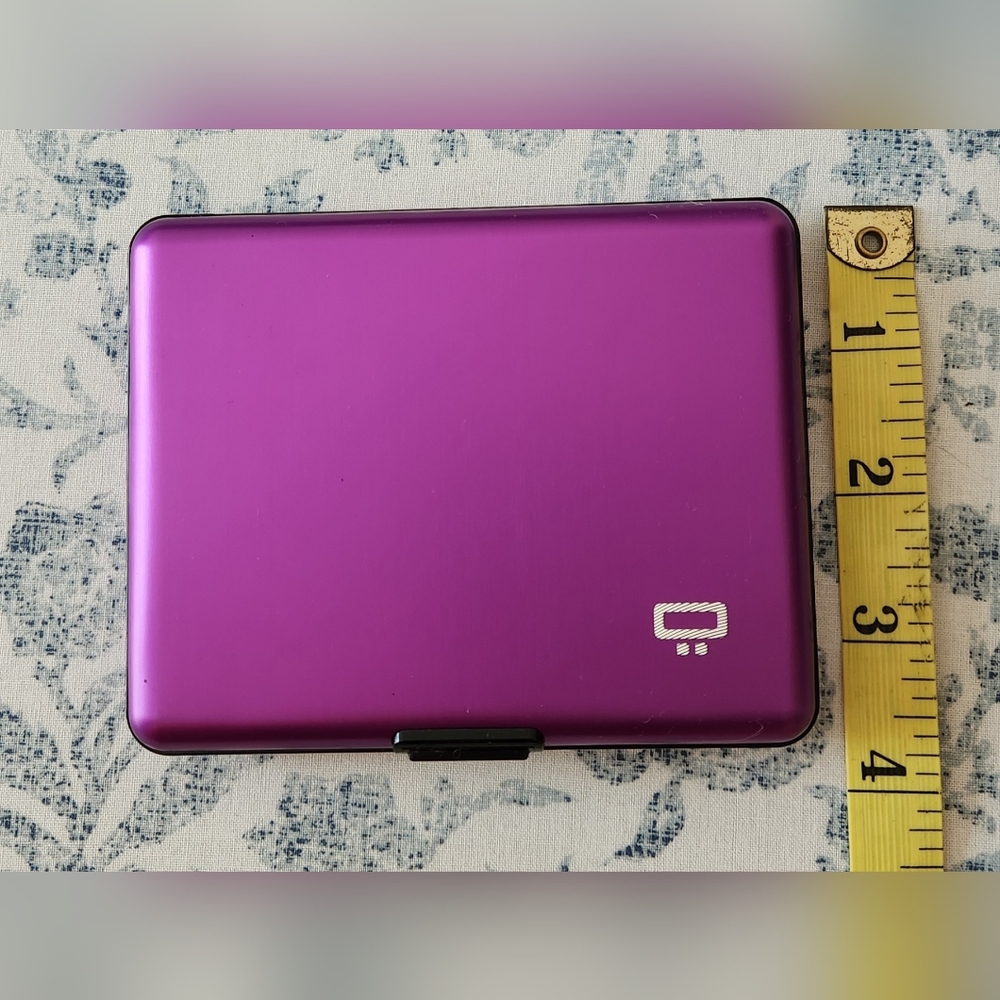 Purple Accordion Aluminum Wallet - Picture 5 of 6